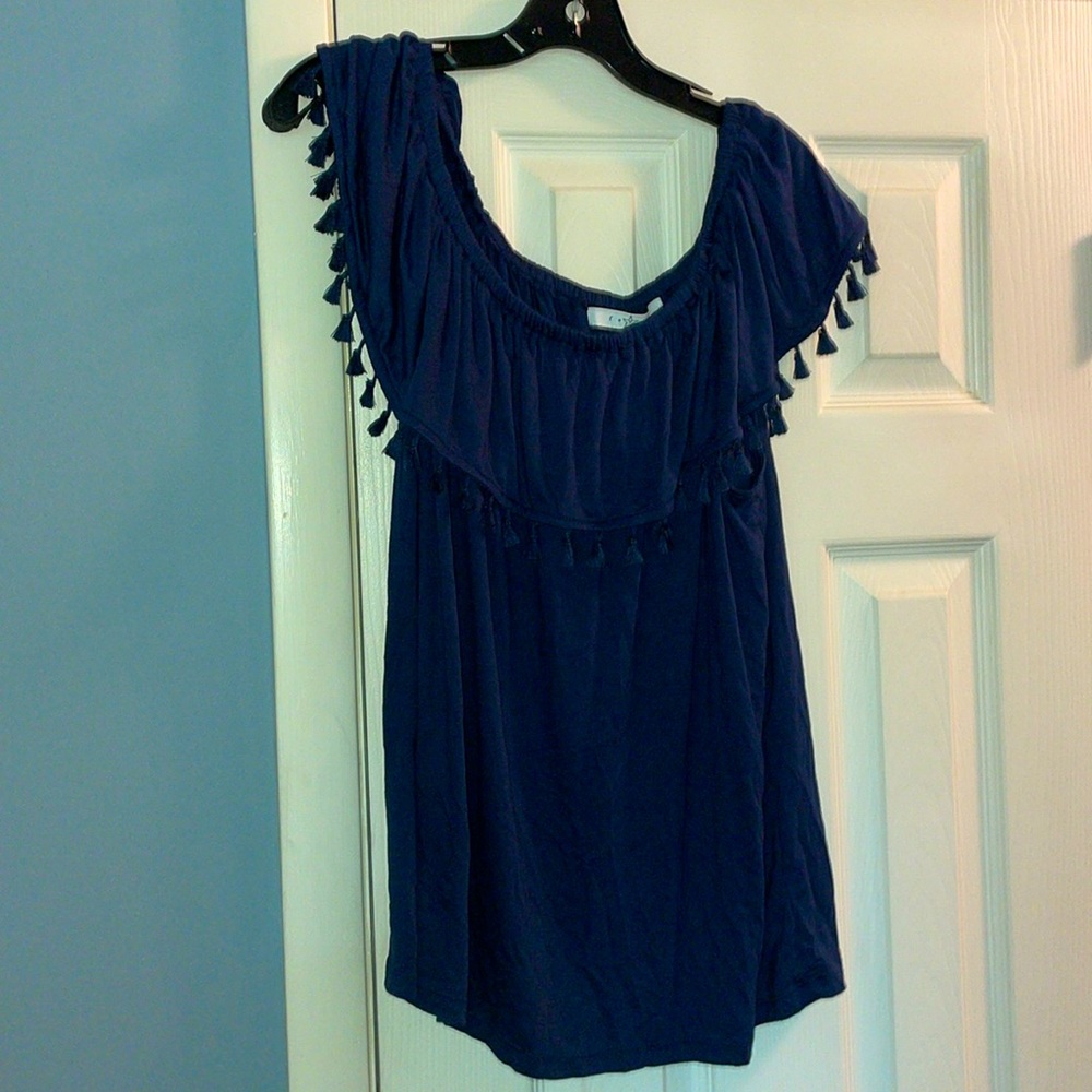 Fever blue summer blouse.  Size 1X brand new with tags!